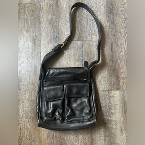 Fossil Vintage Camera Bag Style Purse Pebbled Leather